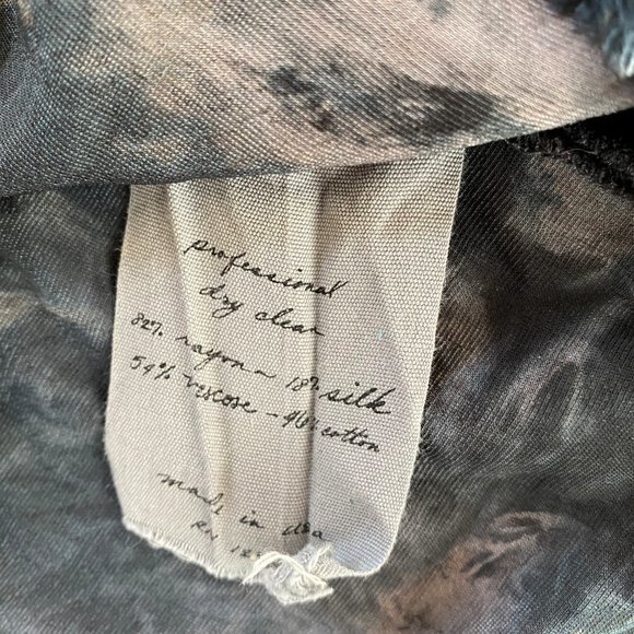 RAQUEL ALLEGRA VELVET TSHIRT TOP SIZE 0 XS IN STORM - Picture 9 of 12